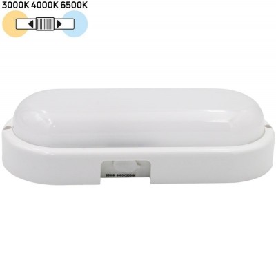 Φωτιστικό Επίτοιχο LED 20W 230V 2000lm CCT Polycarbonate Λευκό IP65 21-230200